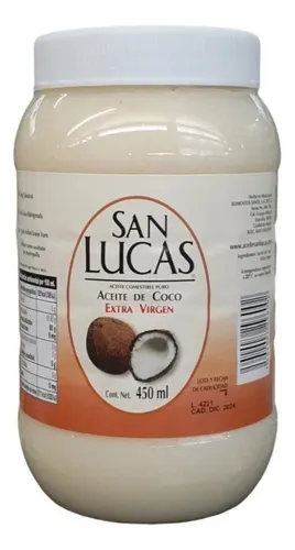 comprar Aceite De Coco San Lucas Extra Virgen 450ml