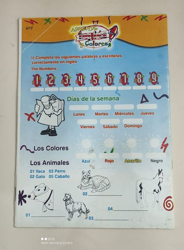 Aprende Inglés Y Colorea ..