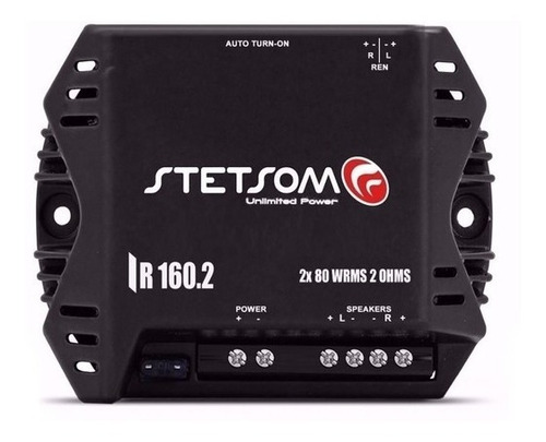 Amplificador Stetsom 2 Canales Potencia 160 W Rms 2 Ohm