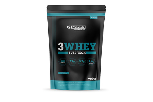 Whey Protein 3w Gaction - Morango