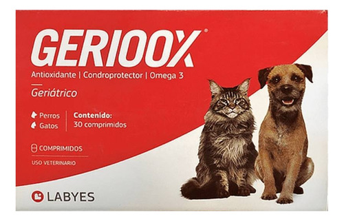 Gerioox Para Perro / Gato Caja Con **** 30 Tabletas ****