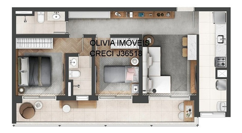 Imagem 22 de 29 de Apartamento A Venda Com 73mts 2 Dormitórios, 1 Vaga, 350mts Do Metrô Ana Rosa Na Vila Mariana. - A73murban - 69742569