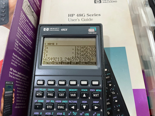 Calculadora Gráfica Hp 48gx Impecável Na Caixa Cinza (Usado)