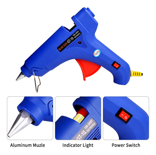 Pistola De Silicona 100w 11mm Pegamento Fusion Abolladuras