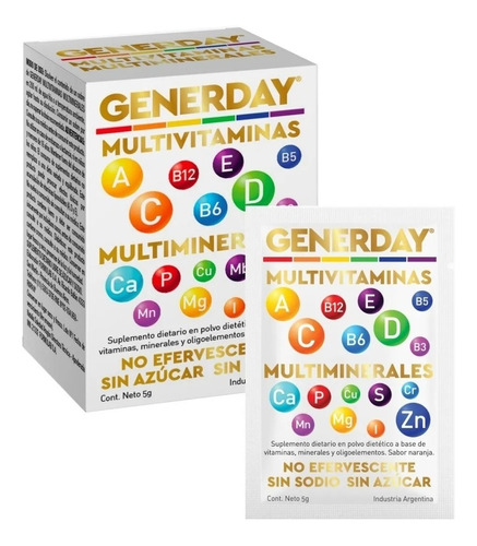 Generday Multivitaminas Y Multiminerales 10 Sobres