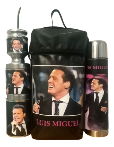 Equipo De Mate Set Matero Completo Luis Miguel. Ecocuero