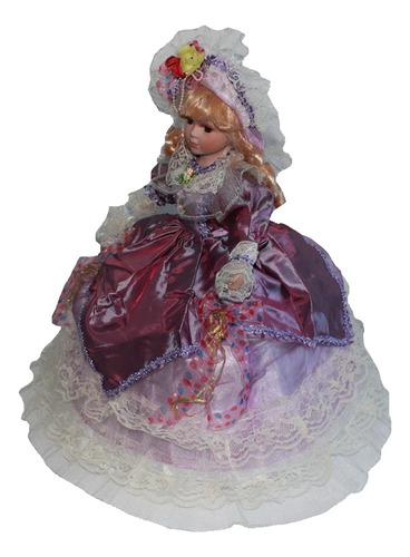 Muñeca De Porcelana De Niña Victoriana - Colecciones -