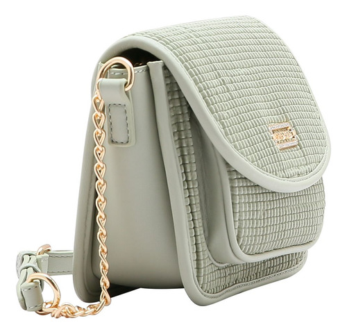 Bolsa Feminina Chenson Textura Soft 3484741 Cor Verde Desenho Do Tecido Lisa