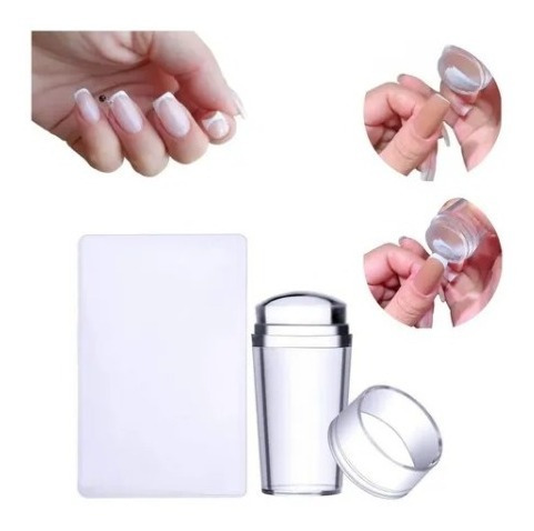 Carimbo De Unha Francesinha Silicone Transparente Nailart