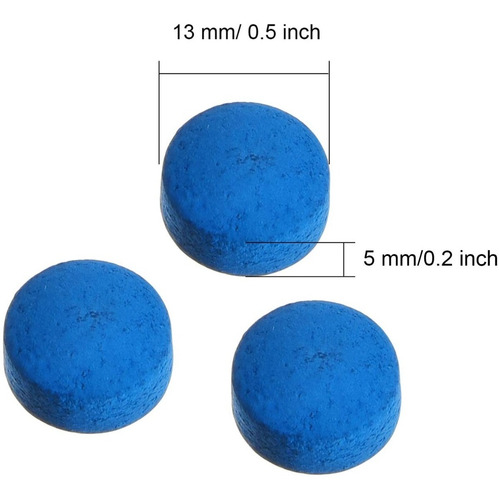 Set De 30 Botanas Suelas Puntas Para Taco De Billar - 13mm