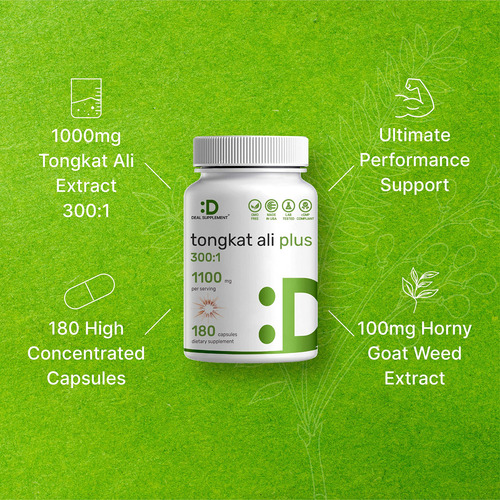 Suplemento Eagleshine Vitamins Tongkat Ali Extract 300:1 180