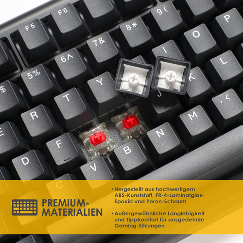 Ducky Projectd Tinker 75 Rgb Teclado Mecánico - Switch Blue