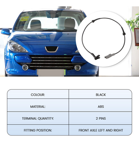 9665386780 Conector Abs Para Sensor De Velocidad De Rueda De
