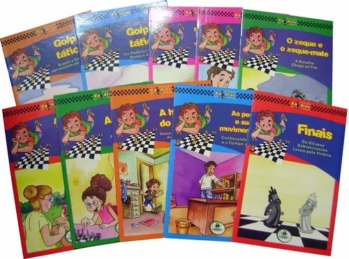 Livro Coleção Xadrez Para Crianças - 10 Livros