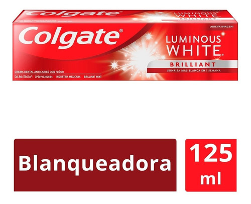 Pasta Dental Colgate Luminous White 125 Ml