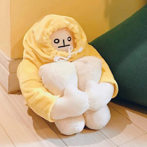 Helegesong Juguete De Peluche Banana Man Con Imán, Juguete. Color Hombre de plátano amarillo