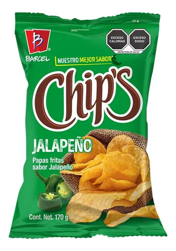 Chips, Paquete Surtido De Papas, 4 Bolsas De 170 G