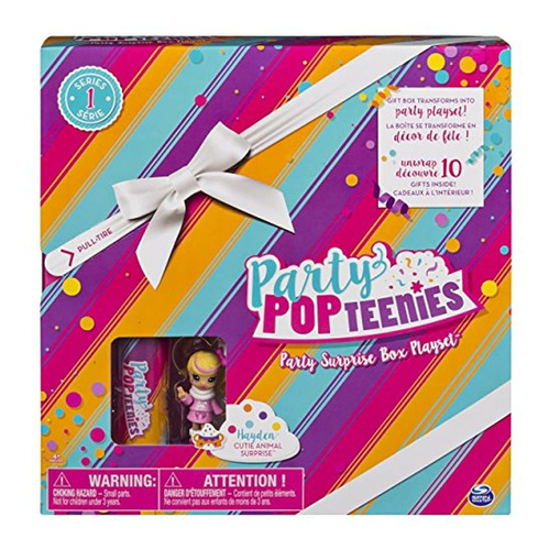 Party Popteenies Juego Party Surprise Box Con Confeti, Exclu