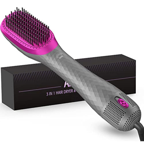 3 In 1 Hair Dryer Brush & Straightener Brush, Professional