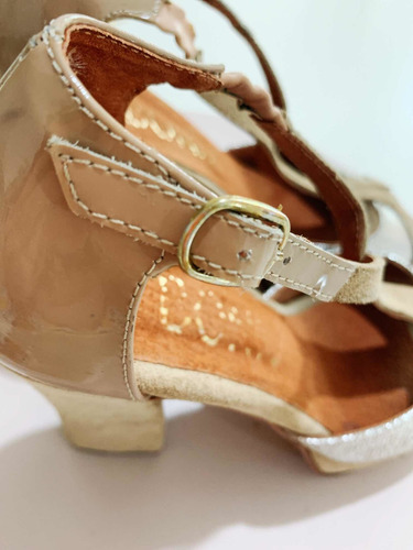 Zapato Punta Abierta Taco Alto