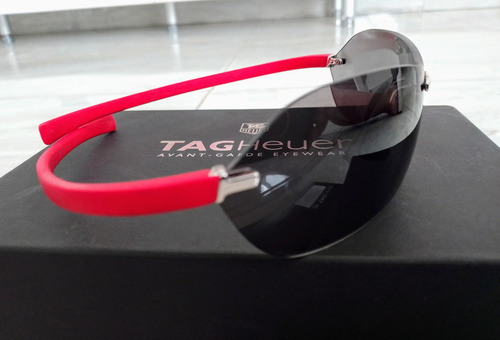 Lentes Tag Heuer Squadra Curve Inmaculados Espejo Gris Oscuro Titanio Rojo (Usado)