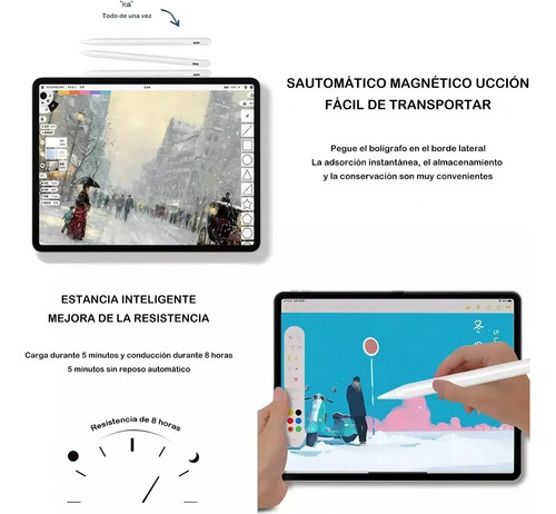Stylus Universal Para iPad Android iPhone Tablet ,magnética