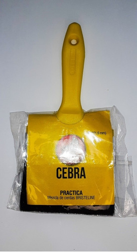 Brocha Amarilla 4  Pulgadas Marca Cebra 