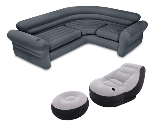 Intex Sofá Seccional De Esquina Inflable Y Ultra Sillón Y.