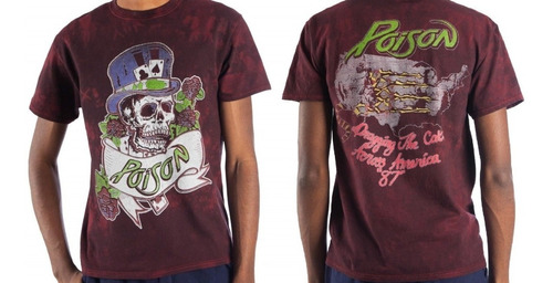 Remeras Poison Originales Doble Estampa Importadas Nuevas!