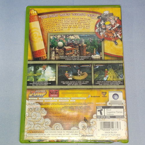 Naruto Rise Of A Ninja Xbox 360 (Reacondicionado)