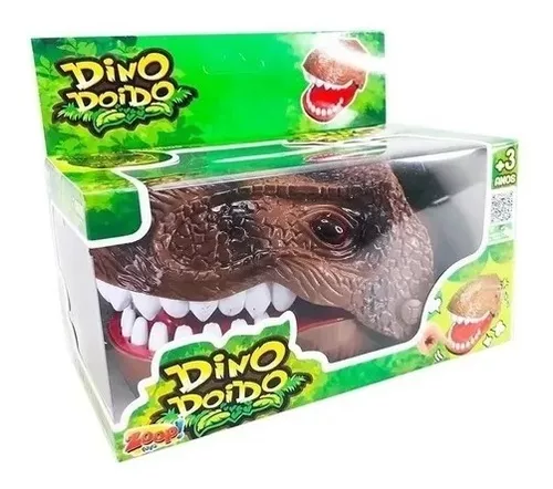 Dinossauro Tiranossauro Rex Jogo Dino Morde Dedo Jurassic Cor