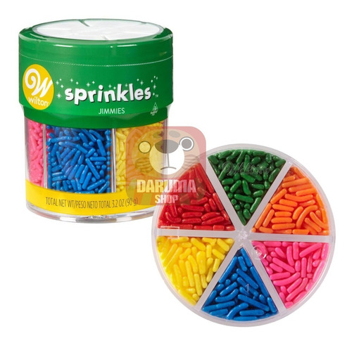 Sprinkles Set X 6 Colores Granas Comestibles Wilton Belgrano