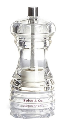 Imagem 1 de 1 de Moedor De Pimenta Ou Sal Bisetti Acrílico Spice 11,5cm
