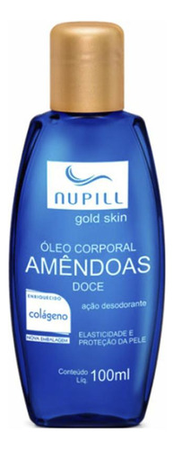 Nupill Amêndoas Doce E Colágeno Natural Óleo Corporal 100ml