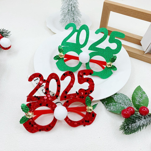 (e) Anteojos Navideños Con Lentejuelas Brillantes Nuevos