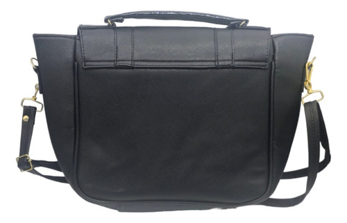 Bolsa Maletín Harry Potter Hogwarts Negro Acabado De Los Herrajes Oro Diseño De La Tela Liso