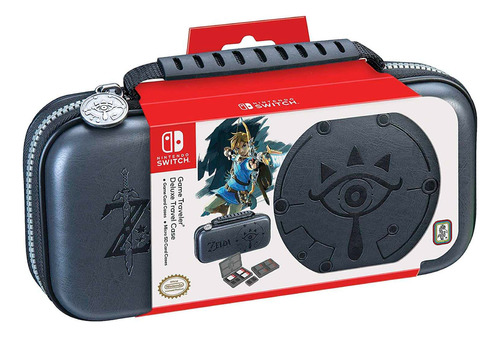 Game Traveler Travel Case Nintendo Switch Zelda Black Deluxe