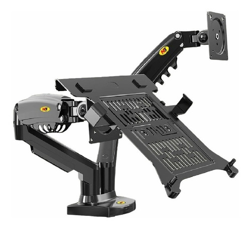 Imagen 7 de 9 de Soporte Ergonomico Para Monitores Y Portatil Nb A Escritorio
