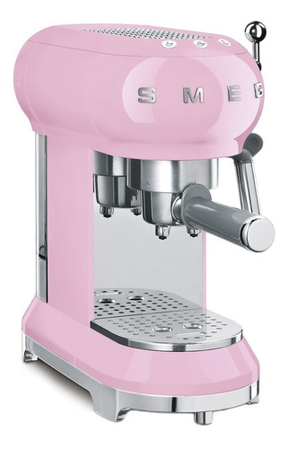 Cafetera Smeg 50's Retro Style ECF01 automática pink expreso 110V