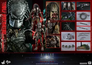 Wolf Predator Aliens Vs Predator Requiem Hot Toys Original