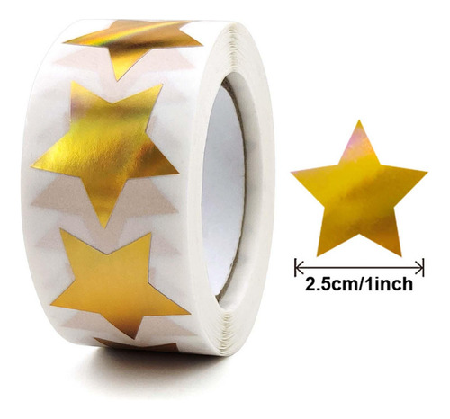 2 Paquete De 2-4 500x Pegatinas De Estrellas 2 Piezas