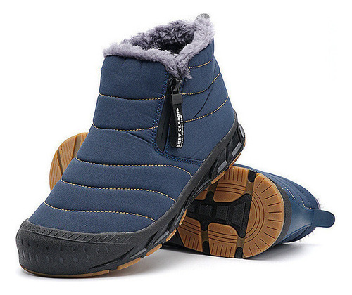 Zapatos De Algodón Para Exteriores, Botas De Nieve Altas, Un