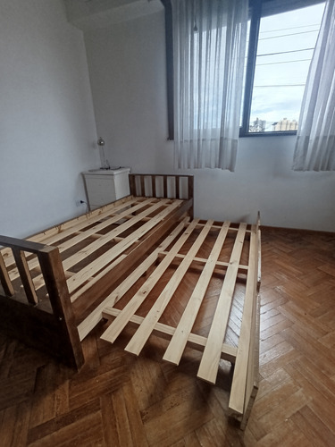 Cama Nido Doble De Pino Marrón Nido (Usado)