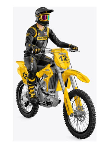 Yellow Images Mockups Motocross - Pacote