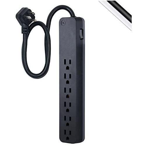 Ge Pro 6-outlet Surge Protector, 2 Ft Extension Cord, 7khlm