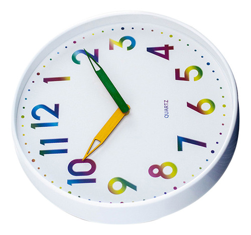 Reloj De Pared Infantil Fácil De Leer, Silencioso, No Hace T