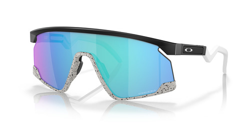 Óculos de sol Oakley Prizm BXTR L armação cor matte black, lente sapphire de bio-matter standard - OO9280