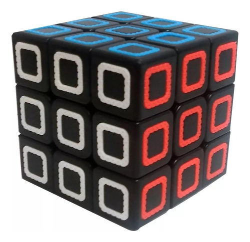 Cubo Magico Cube World 3x3 En Caja Toyz 200238 Color de la estructura Negro
