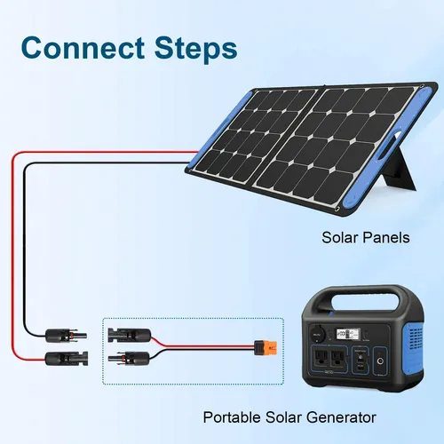 Cable Solar 12awg 15 Metros Adaptador Xt60i Para Generador