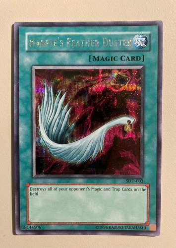 Harpie's Feather Duster Sdd-003 Videojuego Secret Yu-gi-oh